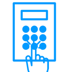 controle de acesso com senha icone