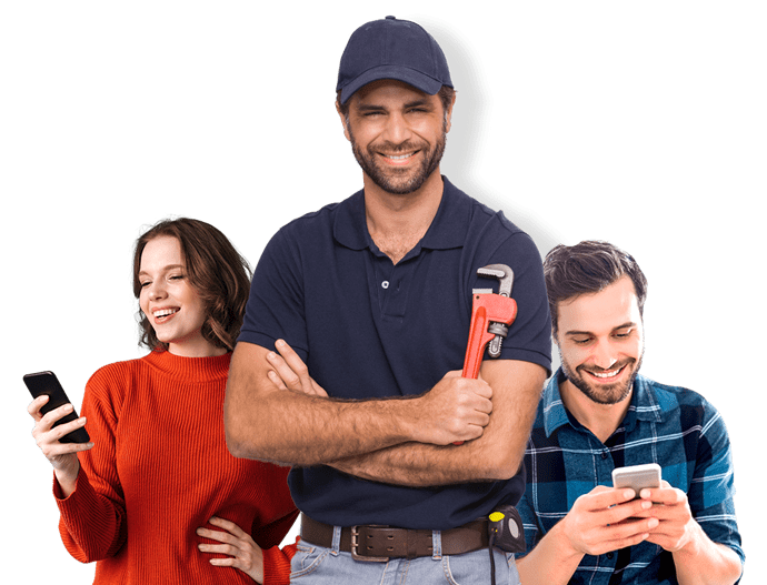 equipe de atendimento rápido da desentupidora